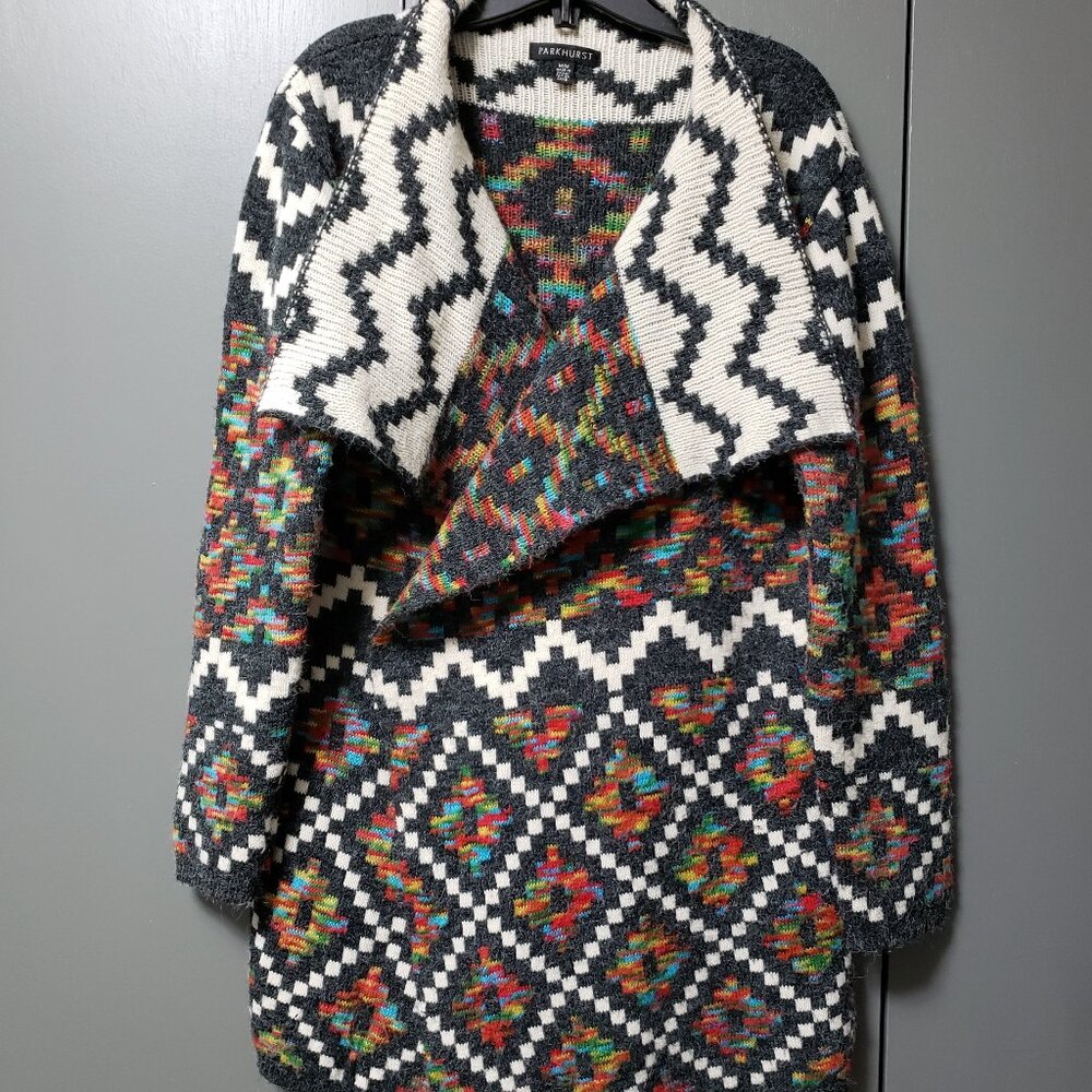 Parkhurst Multicolour Boho Waterfall Cardigan